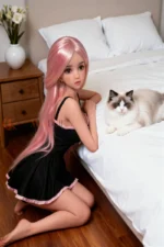 100cm / 3ft3 Cute TPE Mini Sex Doll – Flora - Image 5