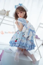 100cm / 3ft3 Flat Chest Silicone Mini Sex Doll – Estelle - Image 3