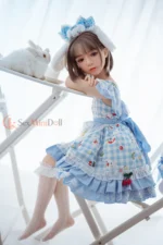 100cm / 3ft3 Flat Chest Silicone Mini Sex Doll – Estelle - Image 8