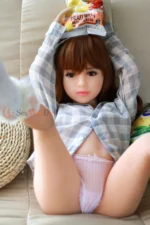 108cm / 3ft7 Flat Chest TPE Mini Sex Doll – Kendall - Image 2