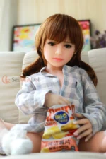 108cm / 3ft7 Flat Chest TPE Mini Sex Doll – Kendall - Image 5