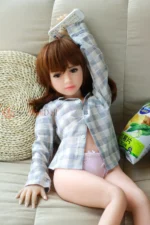 108cm / 3ft7 Flat Chest TPE Mini Sex Doll – Kendall - Image 6