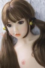 125cm / 4ft1 Flat Chest Asian TPE Mini Sex Doll – Freya - Image 9