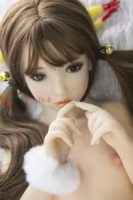 125cm / 4ft1 Flat Chest Asian TPE Mini Sex Doll – Freya