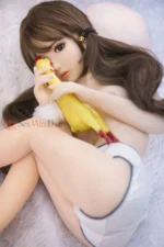 125cm / 4ft1 Flat Chest Asian TPE Mini Sex Doll – Freya - Image 11
