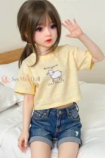 128cm / 4ft2 Flat Chest Mini Sex Doll  – Noelle (USA) - Image 2