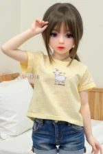 128cm / 4ft2 Flat Chest Mini Sex Doll  – Noelle (USA) - Image 3