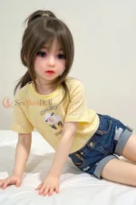 128cm / 4ft2 Flat Chest Mini Sex Doll  – Noelle (USA) - Image 6