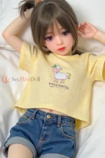 128cm / 4ft2 Flat Chest Mini Sex Doll  – Noelle (USA) - Image 8