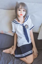 128cm / 4ft2 Flat Chest TPE Asian Mini Sex Doll – Celine - Image 8