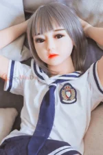 128cm / 4ft2 Flat Chest TPE Asian Mini Sex Doll – Celine - Image 2