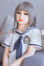 128cm / 4ft2 Flat Chest TPE Asian Mini Sex Doll – Celine - Image 3