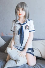 128cm / 4ft2 Flat Chest TPE Asian Mini Sex Doll – Celine - Image 6