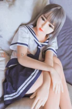 128cm / 4ft2 Flat Chest TPE Asian Mini Sex Doll – Celine - Image 7
