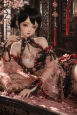 50cm / 1ft8 Large Bust Asian Silicone Tiny Sex Doll – Myla - Image 2