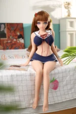 80cm / 2ft7 Large Bust Anime TPE Mini Sex Doll – Emerie - Image 10