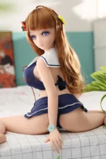80cm / 2ft7 Large Bust Anime TPE Mini Sex Doll – Emerie - Image 3