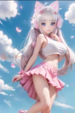 80cm / 2ft7 Large Bust Anime TPE Mini Sex Doll – Sierra - Image 11