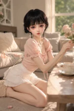 80cm / 2ft7 Large Bust Asian TPE Mini Sex Doll – Celeste - Image 11