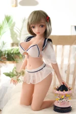65cm / 2ft2 Small Bust Anime TPE Tiny Sex Doll – Rivera - Image 7