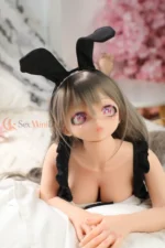 80cm / 2ft7 Large Bust Anime TPE Mini Sex Doll – Vivian - Image 4